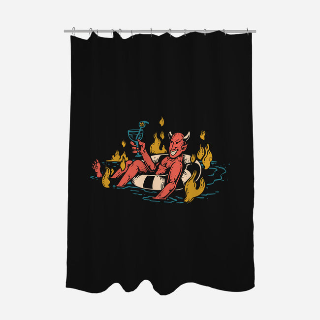 Bathing In Fire-none polyester shower curtain-tdK17