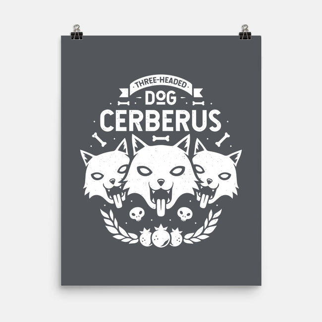 Three-headed Dog-none matte poster-Alundrart