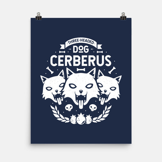 Three-headed Dog-none matte poster-Alundrart