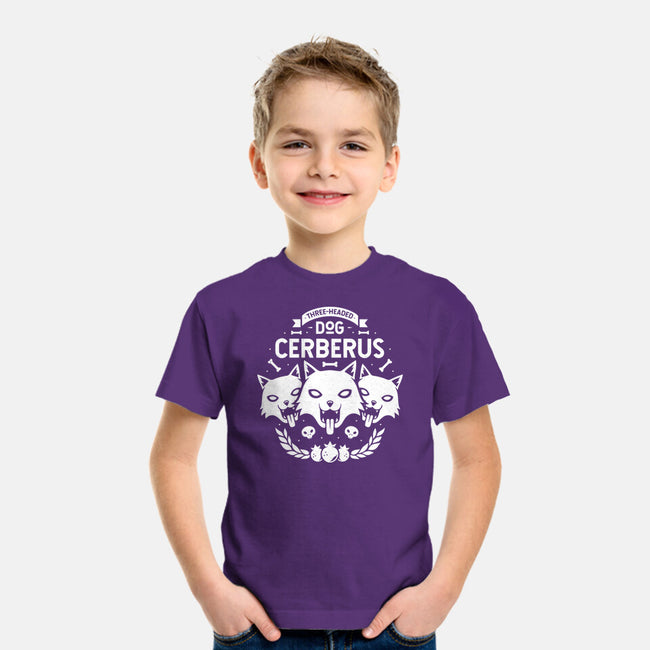 Three-headed Dog-youth basic tee-Alundrart