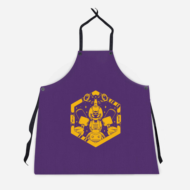 Kabuto Type Robot-unisex kitchen apron-Alundrart