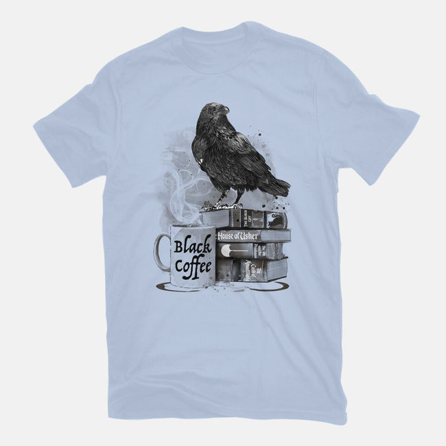 Coffee, Raven And Poe-womens fitted tee-DrMonekers