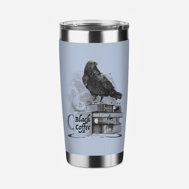Coffee, Raven And Poe-none stainless steel tumbler drinkware-DrMonekers