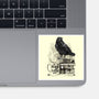Coffee, Raven And Poe-none glossy sticker-DrMonekers
