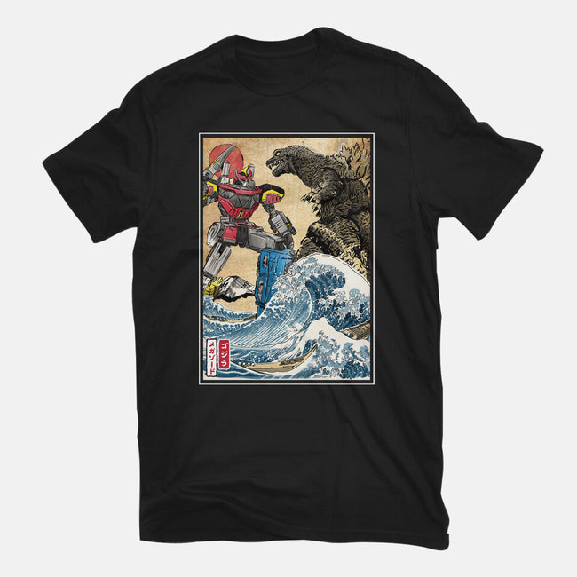 King Of The Monsters Vs Megazord-youth basic tee-DrMonekers