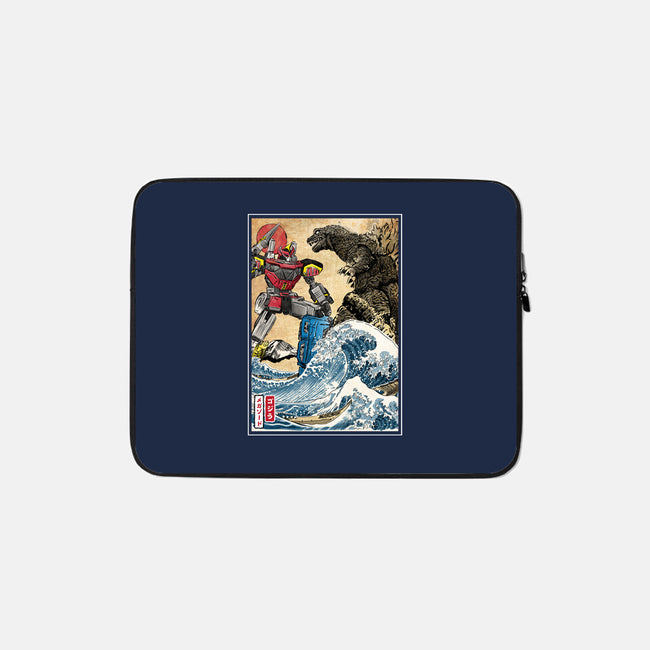 King Of The Monsters Vs Megazord-none zippered laptop sleeve-DrMonekers