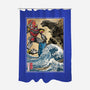 King Of The Monsters Vs Megazord-none polyester shower curtain-DrMonekers