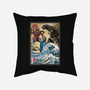 King Of The Monsters Vs Megazord-none removable cover throw pillow-DrMonekers