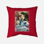 King Of The Monsters Vs Megazord-none removable cover throw pillow-DrMonekers