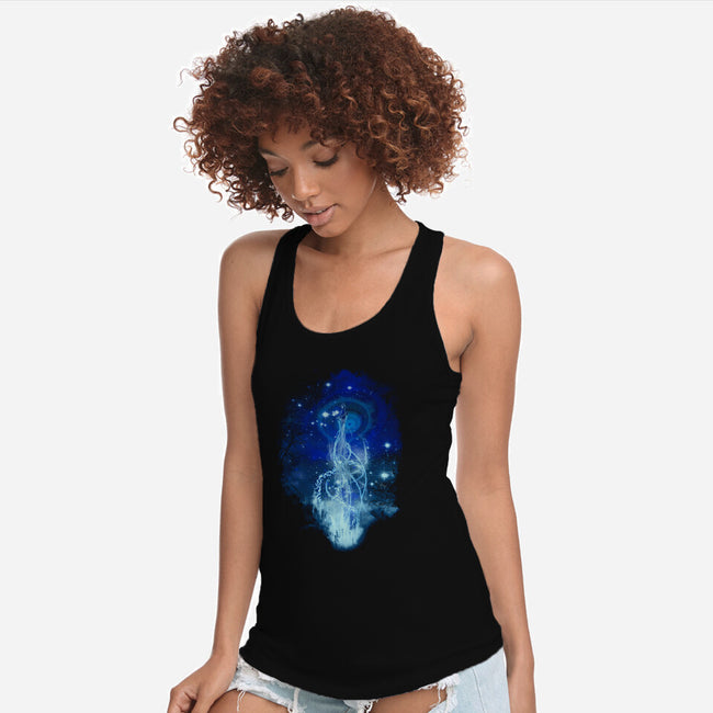 Dancing With Fireflies-womens racerback tank-kharmazero