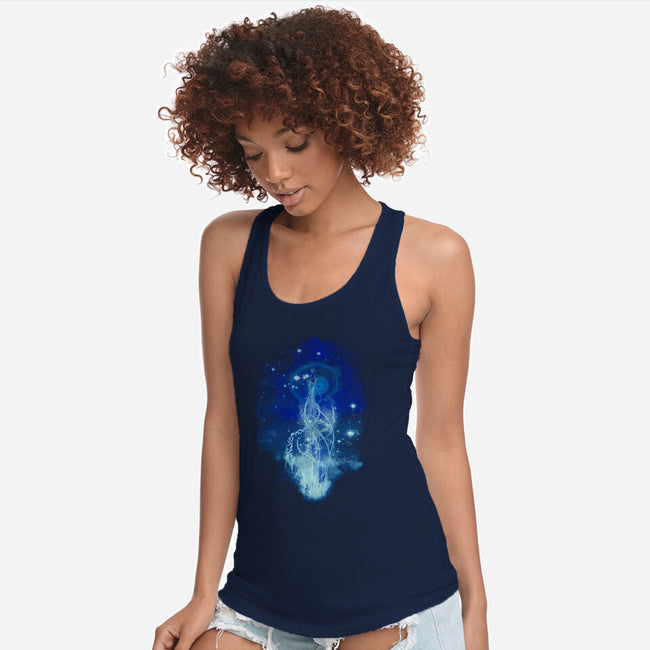 Dancing With Fireflies-womens racerback tank-kharmazero