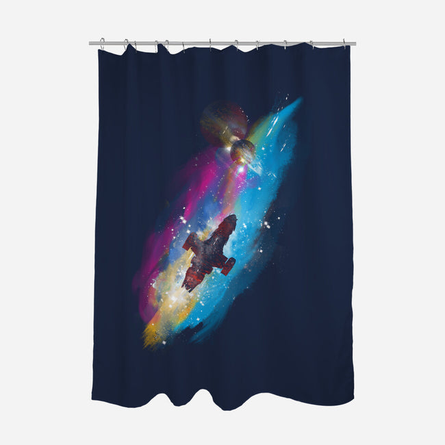 The Shiny Smuggler-none polyester shower curtain-kharmazero