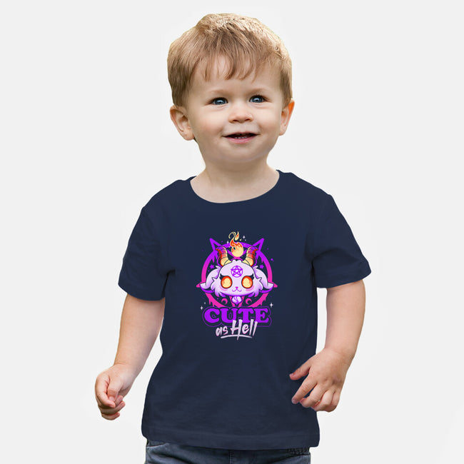 Cutest Little Devil-baby basic tee-Snouleaf
