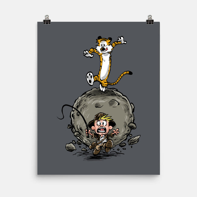 Indy And Hobbes-none matte poster-zascanauta