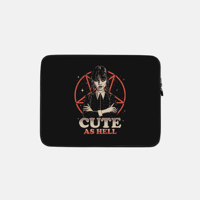 Cute And Dark-none zippered laptop sleeve-retrodivision