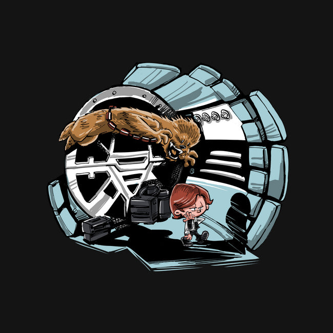 Han And Chewie-womens racerback tank-zascanauta