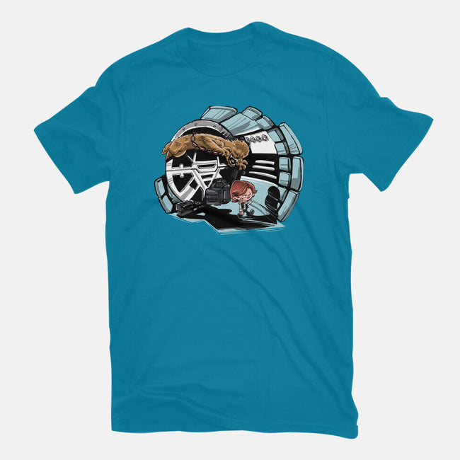 Han And Chewie-womens fitted tee-zascanauta