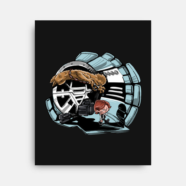 Han And Chewie-none stretched canvas-zascanauta