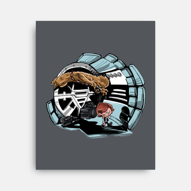 Han And Chewie-none stretched canvas-zascanauta