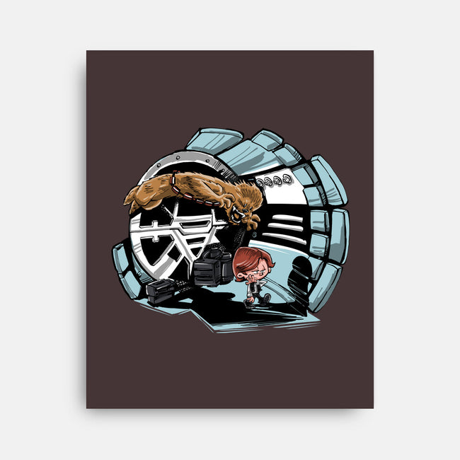 Han And Chewie-none stretched canvas-zascanauta