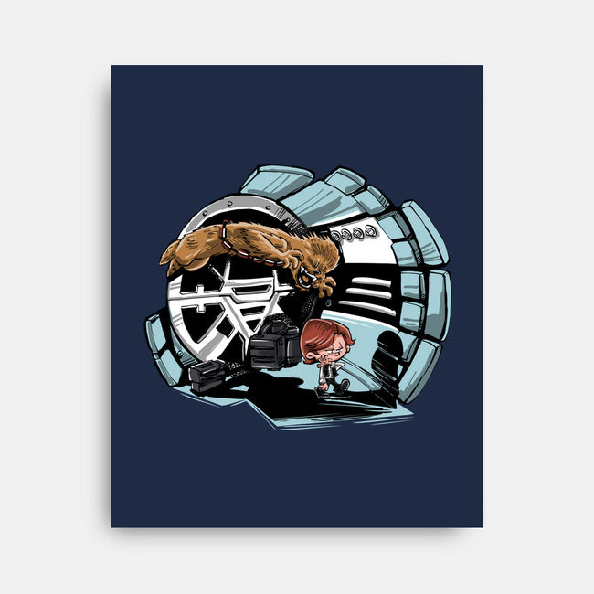 Han And Chewie-none stretched canvas-zascanauta