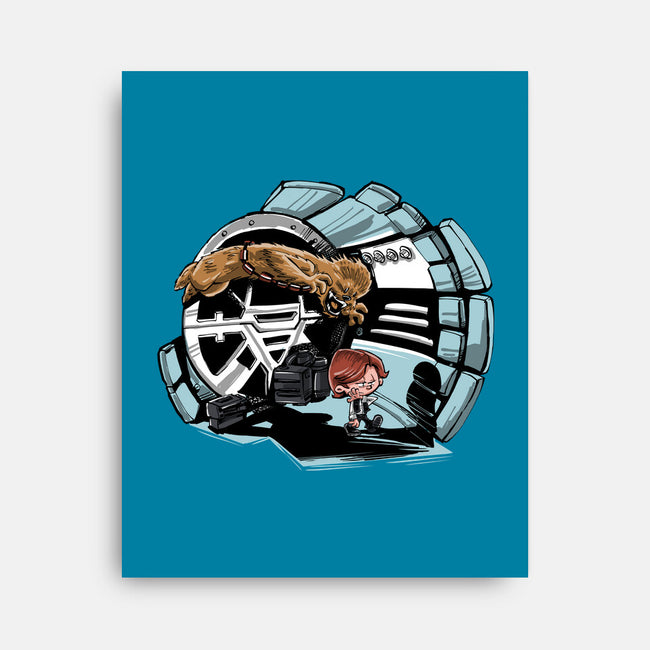 Han And Chewie-none stretched canvas-zascanauta