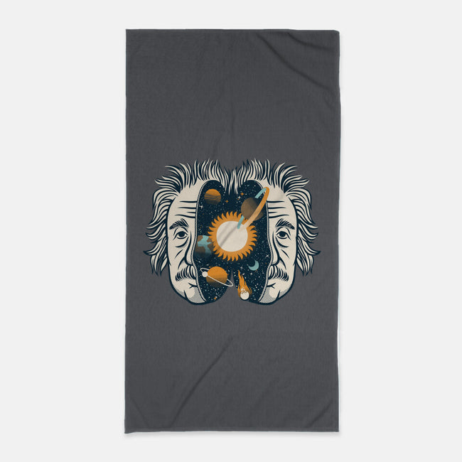 Einstein Head Universe-none beach towel-tobefonseca
