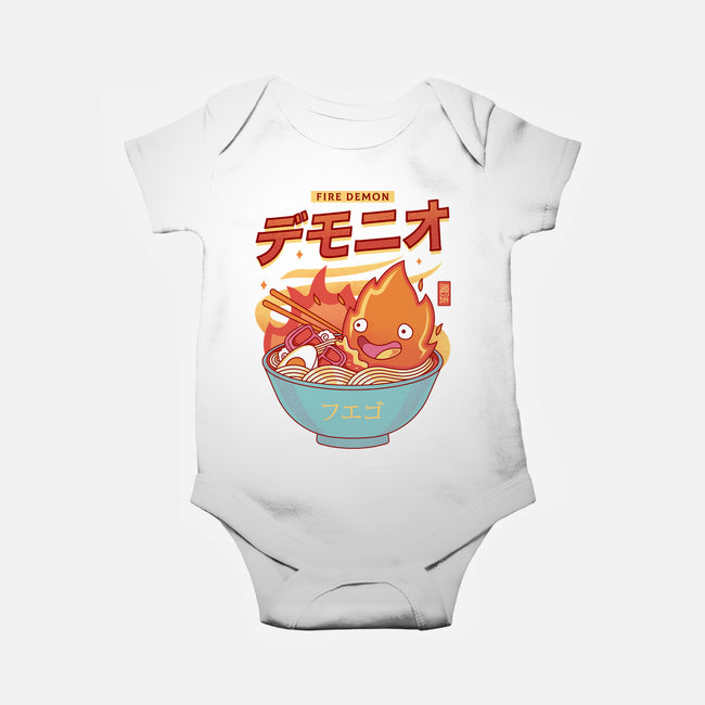 The Fire Demon Ramen-baby basic onesie-Logozaste