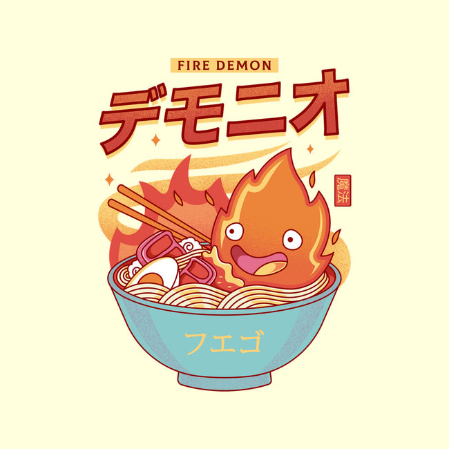 The Fire Demon Ramen-unisex kitchen apron-Logozaste