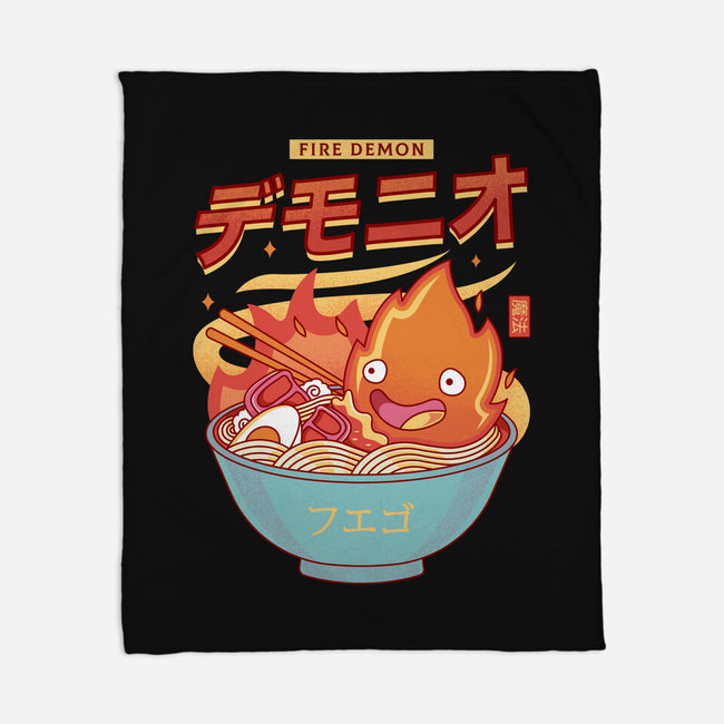 The Fire Demon Ramen-none fleece blanket-Logozaste