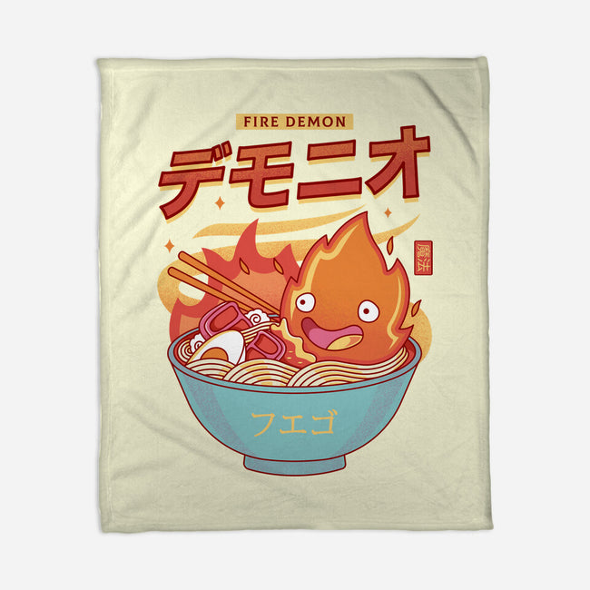 The Fire Demon Ramen-none fleece blanket-Logozaste