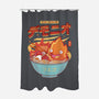 The Fire Demon Ramen-none polyester shower curtain-Logozaste