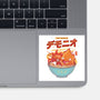 The Fire Demon Ramen-none glossy sticker-Logozaste
