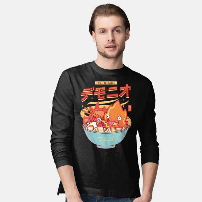 The Fire Demon Ramen-mens long sleeved tee-Logozaste