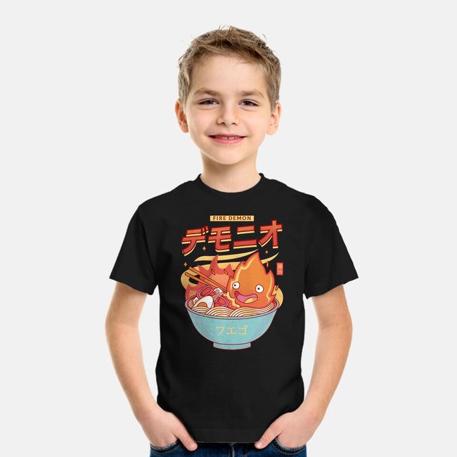The Fire Demon Ramen-youth basic tee-Logozaste