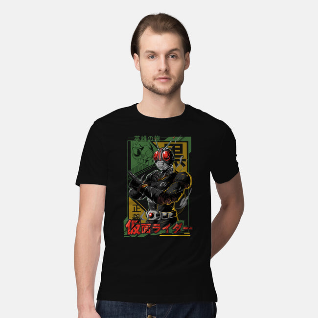 Masked Hero-mens premium tee-Guilherme magno de oliveira