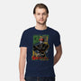 Masked Hero-mens premium tee-Guilherme magno de oliveira