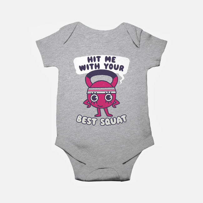 Best Squat Fitness-baby basic onesie-Weird & Punderful