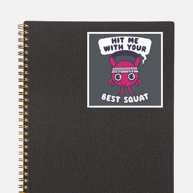 Best Squat Fitness-none glossy sticker-Weird & Punderful
