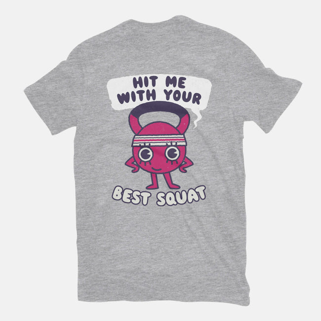 Best Squat Fitness-youth basic tee-Weird & Punderful