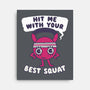Best Squat Fitness-none stretched canvas-Weird & Punderful