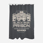 Prison Security Robots-none polyester shower curtain-Logozaste