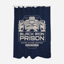 Prison Security Robots-none polyester shower curtain-Logozaste