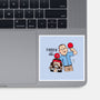 Forrest And Dan-none glossy sticker-Raffiti