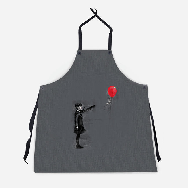Thing With Balloon-unisex kitchen apron-zascanauta