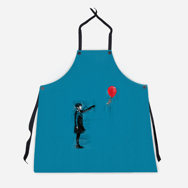 Thing With Balloon-unisex kitchen apron-zascanauta