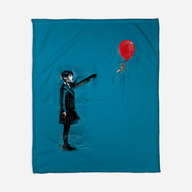 Thing With Balloon-none fleece blanket-zascanauta