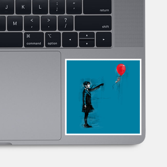 Thing With Balloon-none glossy sticker-zascanauta