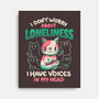 I Don't Worry About Loneliness-none stretched canvas-eduely