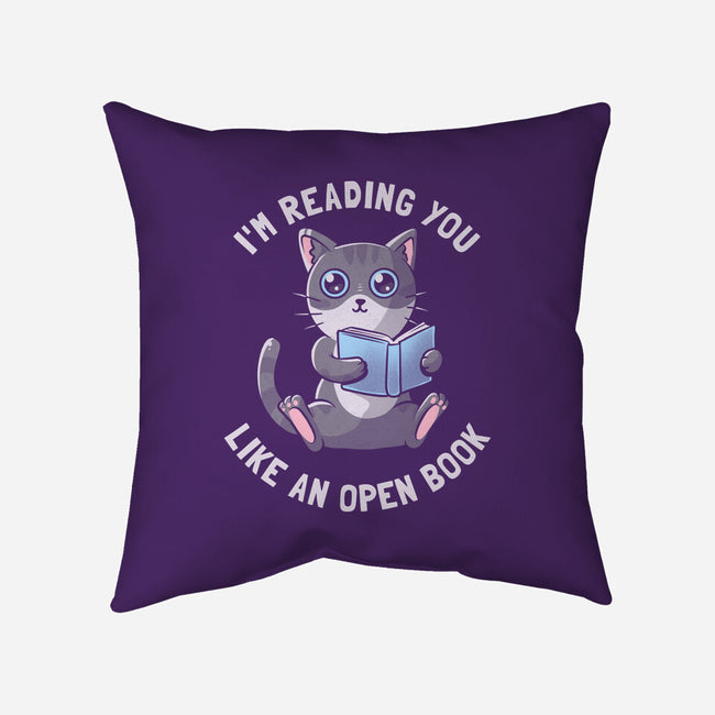 Like An Open Book-none removable cover w insert throw pillow-tobefonseca